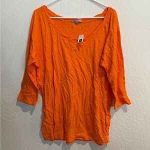 GAP Orange Boxy Tunic Blouse